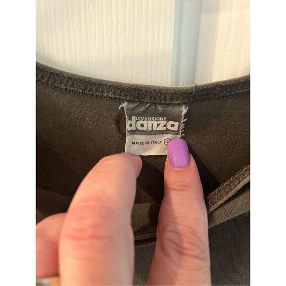 Dimensione Danza Gray Sleeveless Unitard Jumper sz 4 - Picture 4 of 6